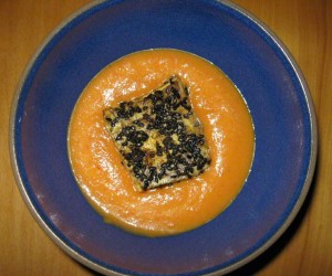 http://www.gfzing.com/wp-content/uploads/2012/05/Curried-Carrot-Soup-with-Sesame-Crusted-Tofu-Alice-DeLuca-2012-digimarc-300x250.jpg